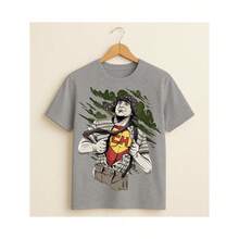 Chesperito Chapolin Chaves T-Shirt Drawing Series Movie Blouse Shirt Unisex 100% Cotton New Release Shipping Various Colors!! PLUS SIZE - 灰色 - 查看 3