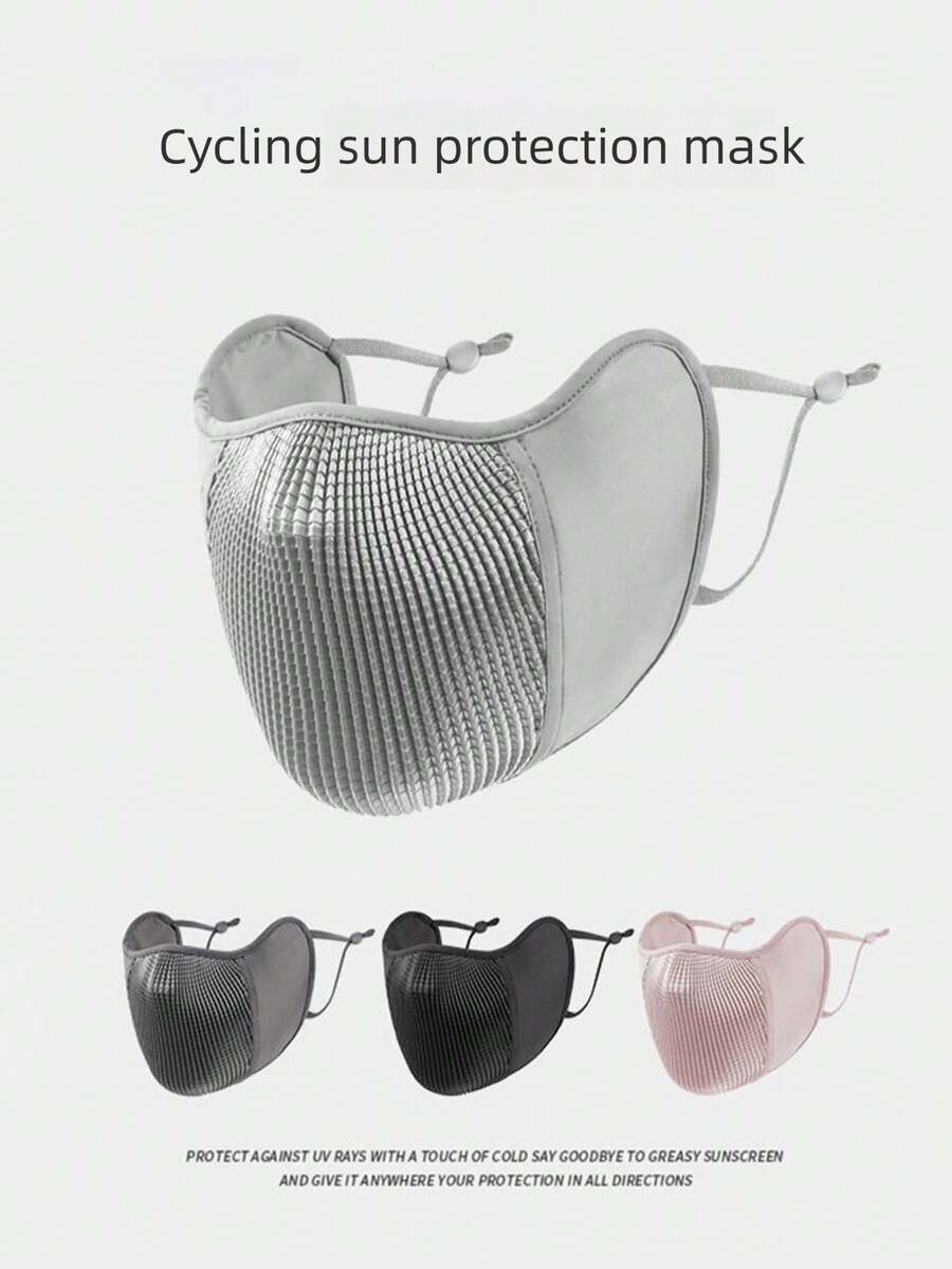 1pc Men's Breathable Lightweight Sun Protection Face Mask, Suitable For Cycling, Sports, Summer - Sunscreen Mask - View 1