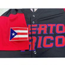 MEAN MACHINE Men's #21 Puerto Rico Roberto Clemente Blakc Baseball Jersey,Letter Embroidery World Baseball Classic Jersey,Game Day Gift - màu đen - Xem 6