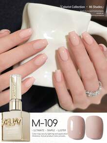 XEIJAYI 1pc 15ml Glossy Gel Nail Polish Soak Off LED Cured, Perfect For DIY Manicures & Salon Quality Home Use, Ideal Gift For Women - 彩色 - 查看 35