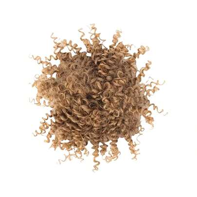 High Temperature Fiber Hairpiece Curls Hair Bun Hairtie Elastic Scrunchie For Theme Parties And Special Event African Hair Bun