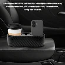 Soporte para tazas de coche, doble soporte para bebidas para auto multifuncional, organizador de concentral, 3 x 7 x 2 pulgadas, - A - Ver 4