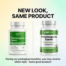 [Local Warehouse] Chaobig - Thermogenic Curve - Acai Fruit, Green Tea Leaf, Garcinia Cambogia, Blood Grapefruit, Guarana Fruit Dry Ext And Willow Bark - Dietary Supplement - Ideal For Women And Men - Packaging May Vary - Thermogenic Cruve Best - 查看 9