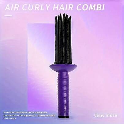 1pc Round Hair Brush, Fluffy Curling Comb, Round Curling Brush, Hair Styling Tool, Natural Voluminous Curls, Suitable For Salon, Home And Personal Hair Care
