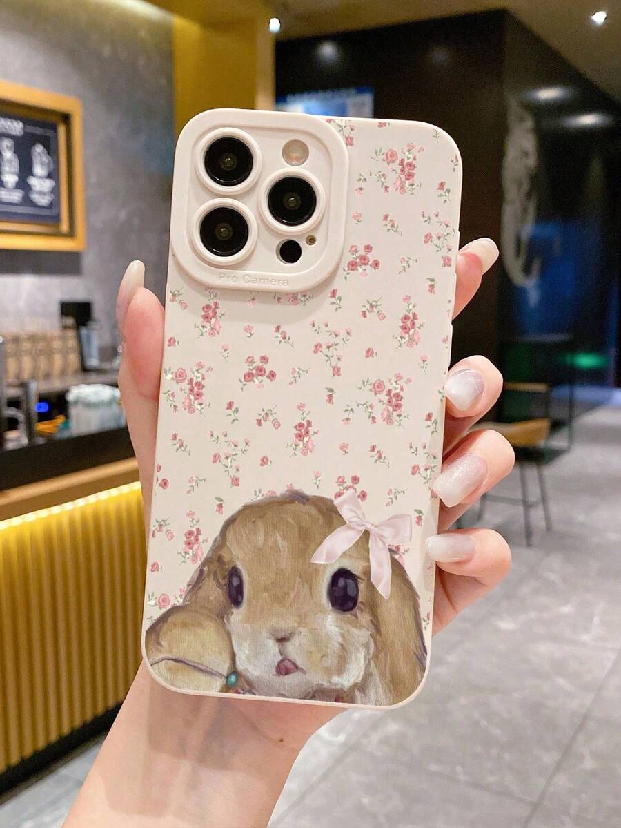 复活节兔子印花防震手机壳，兼容 17 Pro/17 Air/17/17 Pro Max/16/11/16 Pro/16 Plus/16 Pro Max/16 e/15 Pro Max/13/14/12/XS/XR/7G/8P、Galaxy S25/S25 Plus/S25 Ultra/A16/A36/A26/A56/A50/A12/A32/A52/A72/A51/A21 S/A13/A14/S24/S24 Plus/S24 Ultra、S22/A52/A53/A54/A55/S23、11/12 Pro/12/12 X/13 Pro/14 Pro/15 Pro、10/9/Note9/12c/Note11 Pro/Note8 Pro - 彩色 - 查看 1