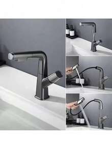 Torneira Misturador Pia Cozinha Bancada Banheiro Bancada Cor Cinza-escuro Winda - Cinza escuro - Visão 5