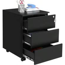 Filing Cabinets - Black - View 1