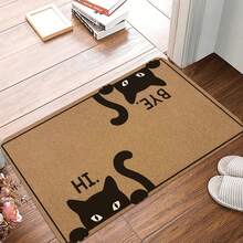 VIKAMA Hi Bye Cat Welcome Funny Doormat For Front Door Mat Indoor Entrance Home Front Door Bathroom Kitchen Home Decor - 1PC - 查看 1