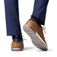 Men's Casual Oxfords Sneaker For Business Formal Dress Brown Shoes - màu nâu - Xem 7