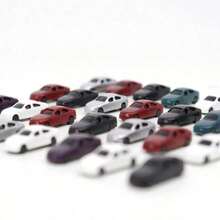 1:250 1:300 Scale Miniature Model Cars, ABS Plastic Coated Model Cars, Small Assembly Cars And Landscape Vehicles, Diorama Kits - Multicolor - View 2