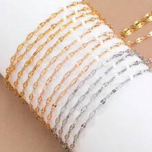 2米金色不锈钢唇链，项链，颈链，DIY珠宝制作配件 - 鏈條 - 查看 6