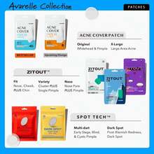 AVARELLE Acne Cover Patches, Eligible Hydrocolloid Pimple Patches For Face With Tea Tree Oil, Korean Skincare Zit Patches For Face | HSA Store Eligible Items | Vegan, Cruelty-Free - MàuB - Xem 9