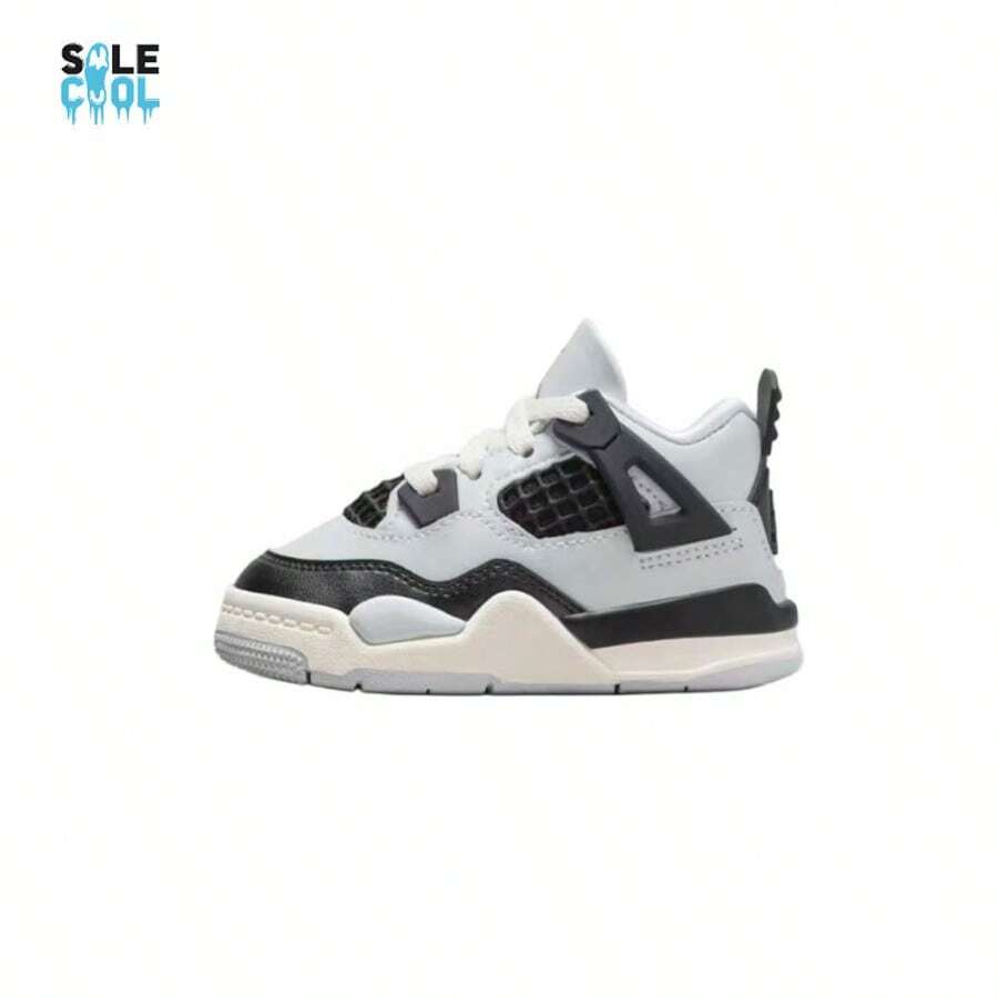 Nike Air Jordan 4 Retro TD Toddler Platinum Gold Shoes FZ8584-070 - 彩色 - 查看 1