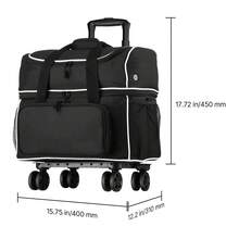 Bowling Accessories - Tasche Mit Abnehmbarem Trolley, 2 Bälle, Schwarz-weiß - View 10