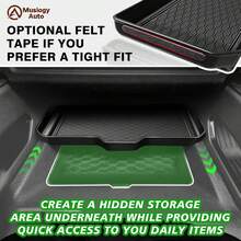 Compatible con Nissan Frontier 2022-2025 2026 Accesorios Organizador de ConCentral para Debajo de los Controles de Clima Bandeja - A - Ver 8