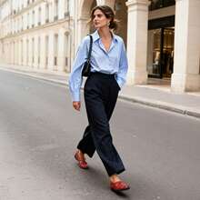 Women Comfortable Loafers Arch Support Mary Jane Style Slip On Casual Walking Hollow Cutout Flats Loafers Closed Toe Work Shoes - Đỏ - Xem 8