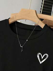 A Simple Solid-Color Short-Sleeved T-Shirt Set For Women, Suitable For Daily Wear And Easy To Match With Various Outfits. Includes 1 Piece - Multicolor 6 - View 3