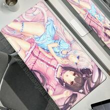 XXL Gamer Computer Desk Mat Nekopara Mouse Pad Cute Anime  Mousepad Carpet Office Laptop Mousemat Desktop Table Mat 900x400 - N1 - 查看 18