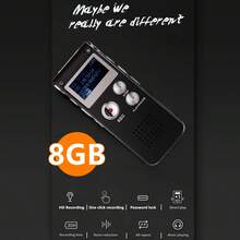 YAIUZGOO 8GB 數位錄音筆，可播放、聲控啟動迷你錄音機，USB 充電便攜式錄音筆，適用於講座、會議、面試與學習 - 查看 7