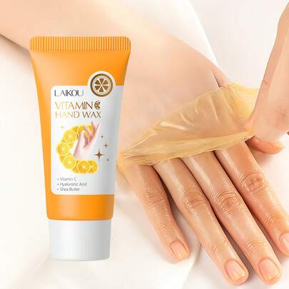  1 Pc Exfoliation LAIKOU Vitamin C Hand Wax,50g Whitening Hand Wax Skin Repair Hand Wax For Women, Mom, Wife, Sister, Teen, Girl Friend Gift For Mom, Mother's Day