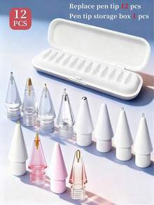 Alloy Stylus Pen 6/8/12pcs Replacement Nibs, Compatible With Apple Pencil Pro, Fine Metal Nibs, Suitable Compatible With Apple Pencil 2nd Gen And 1st Gen/Apple Pencil USB-C, Wear-Resistant And Precise Control Nib Set, Gift Box Packaging, Suitable For Giving To Mother, Family, Friends, Birthday, Holiday And Other Occasions, Easter Spring Gift Birthday Anniversary - Multicolor - View 16