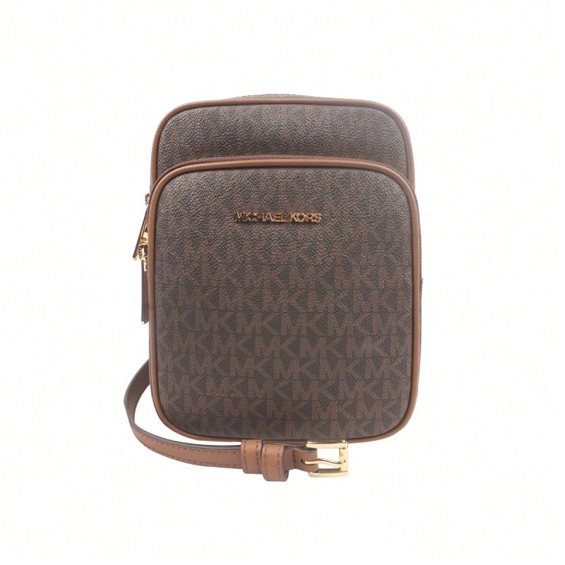 Michael Kors Jet Set Travel Print Women's Crossbody Bag 35F1GTVC2B BROWN - 深棕色印花35F1GTVC2B BROWN - 查看 1