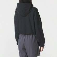 Under Armour Women's Jacket/Coat Unstoppable Woven Rstop LS-BLK Running Training Pullover Comfortable Casual Wear 6005967-003 - Black - View 7