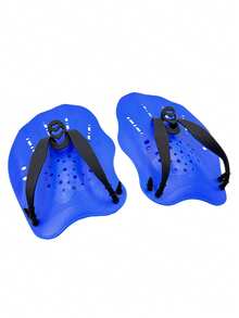 1 Pair/2 Pairs Outline Swimming Webbed Gloves, Adjustable Strap Swimming Training Webbed Gloves, Unisex - Multicolor - View 26