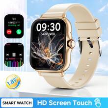 1 pieza Reloj inteligente deportivo unisex con pantalla táctil HD, correa de silicona cómoda, seguimiento de fitness, notificación de mensajes, seguimiento de calorías y distancia, control de música, cámara remota, compatible con smartphones, para el Día del Padre y uso diario - Multicolor - Ver 13