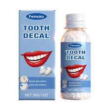 60克固体牙科蜡，天然材质，温和舒适，便携式固体牙科蜡/戏剧化妆假牙装饰，易于使用，美观牙齿，高纯度 - 彩色 - 查看 8