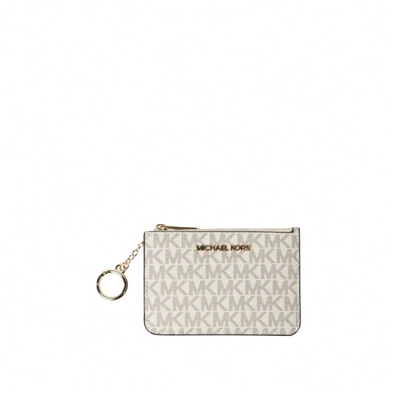 Michael Kors Jet Set Printed Women's Clutch Bag 35H9GTVP1B VANILLA - 香草白35H9GTVP1B VANILLA - 查看 1