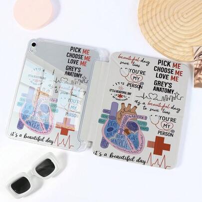 1个亚克力背板平板电脑保护套，创新可折叠支架，多种观看角度，适用于工作和娱乐，耐用材质，防刮防摔，时尚实用，现代用户的理想之选，带笔槽的保护套兼容Pro 2024/Air M3/A16 2025，兼容小米，兼容三星，是工作、旅行和居家休闲的理想之选。