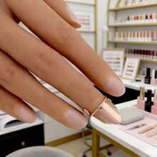 5 chiếc nhẫn gắn móng tay tái sử dụng, nhẫn gắn đầu móng tay có thể tháo rời, phụ kiện trang trí móng tay. - Nhiều màu - Xem 7