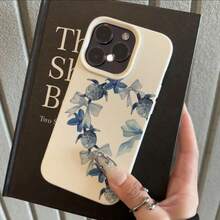 1pc TPU Material Blue Gradient Sea Turtle Heart Shape Phone Case Suitable For IPhone 17 Pro Max/17/16 Pro Max/15/13/12/11, S20 FE/A15/S24/A55, Note 11/Note 12/Note 13 Pro, Full Coverage Anti-Drop Soft Protective Phone Cover - White - View 2