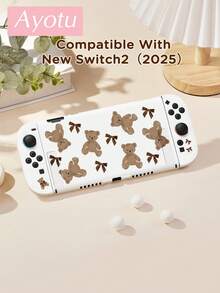 Bear & Butterfly Themed Switch Protective Case, Suitable For New Switch 2 (2025)/Switch NS/Switch OLED, Can Be Used On Docking Station Without Removing, Universal Gamepad Protective Cover, Switch Gaming Accessories, Anti-Fall And Scratch, Spring Romance/Back To School/Valentine's Day Gift - View 14
