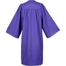 2026 Unisex Matte Graduation Gown And Cap Set With Tassel For Middle High School Bachelor - Purple - View 4
