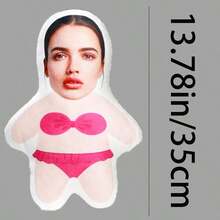 Almohada personalizable con foto, almohada de paloma, adecuada para fiesta de cumpleaños, Día del Padre, Día de la Madre, Halloween, Navidad, Nochebuena, San Valentín, cumpleaños, día personal, Día de los Veteranos, Acción de Gracias, Pascua, Día de los Inocentes, Carnaval, Vuelta al cole, Día Nacional, etc. - Interior rosa - Ver 13