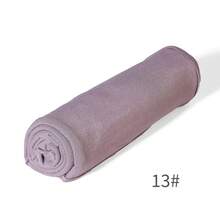 女士高品质真丝汗布头巾，防风防沙围巾，全年适用 - 彩色 - 查看 36