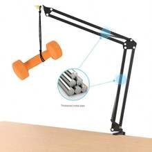 合金金属桌面麦克风支架，可调节臂麦克风支架，适用于蓝色 QuadCast Fifine 麦克风，适合女性节日、生日、周年纪念日等场合。 - 麥克風支架 - 查看 3