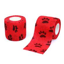 1/3pcs Self-Adhesive Pet Bandage, Veterinary Sticky Wrap, Non-Woven Tape, Suitable For Dog Legs, Paws And Wounds, 0.98in/2in Wide Bandage, Paw Print Design, Breathable Packaging Tape, Suitable For Dogs And Cats, Durable Bandage, Can Be Used For Sports Protection (Random Color) - Multicolor - View 15