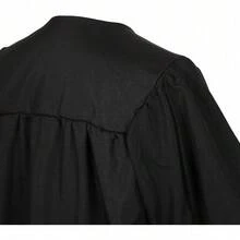2026 Unisex Matte Graduation Gown And Cap Set With Tassel For Middle High School Bachelor - Black - View 3