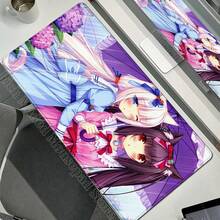 XXL Gamer Computer Desk Mat Nekopara Mouse Pad Cute Anime  Mousepad Carpet Office Laptop Mousemat Desktop Table Mat 900x400 - N1 - 查看 15