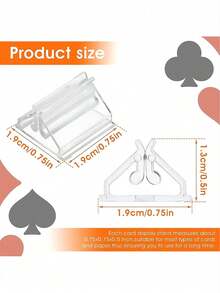 Transparent Acrylic Table Card Holder, Small Wedding Table Card Stand For Wedding Cards, Photos, Memos, Picture Display - Clear - View 8