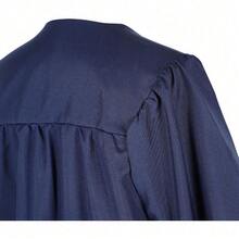 2026 Unisex Matte Graduation Gown And Cap Set With Tassel For Middle High School Bachelor - Navy - View 3