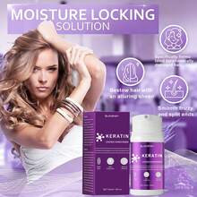 角蛋白发膜，角蛋白护发膜，适用于干枯受损发质，深层滋养修护发膜，修复受损发根，天然深层保湿护发素礼品 - Keratin - 查看 4