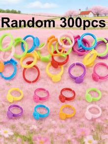 50/100/150/200/300/500/1000pcs/Pack Plastic Round Base Blank Suitable For DIY Jewelry Making Supplies, Craft Materials Accessories - Ring Setting - View 22