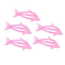 可爱粉色海豚发夹，女士刘海配饰，简约发卡，清新可爱，发爪，发夹，发卡 - 粉色 - 查看 1