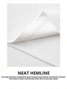 Men's Casual Short Sleeve Crew Neck T-Shirt, Creative Printed Design, Simple Design, Woven Process - White - View 5