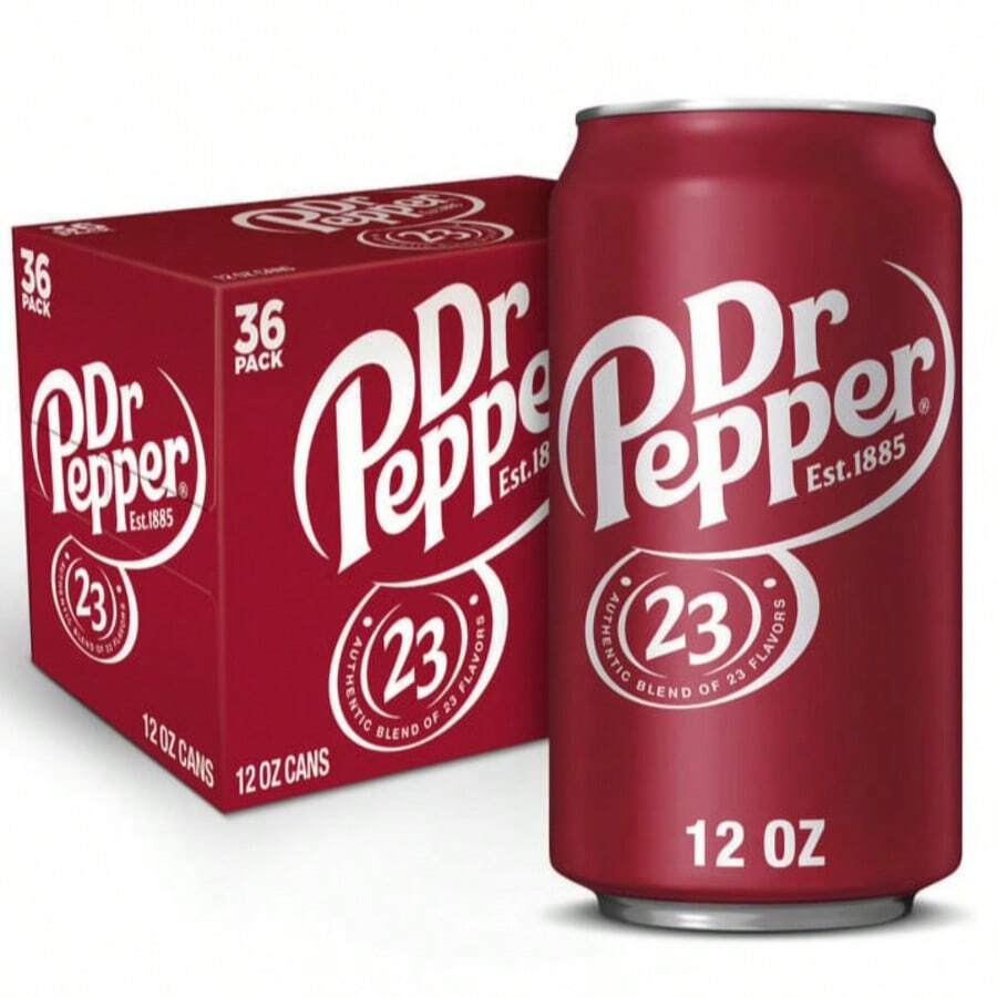 Dr Pepper Dr. Pepper Soda 12 Oz Can (36 Cans) - nước ngọt - Xem 1