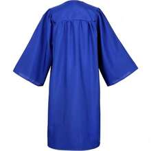 2026 Unisex Matte Graduation Gown And Cap Set With Tassel For Middle High School Bachelor - Royal Blue - View 2